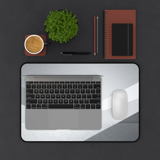 Geometric Grey Office Desk Pad