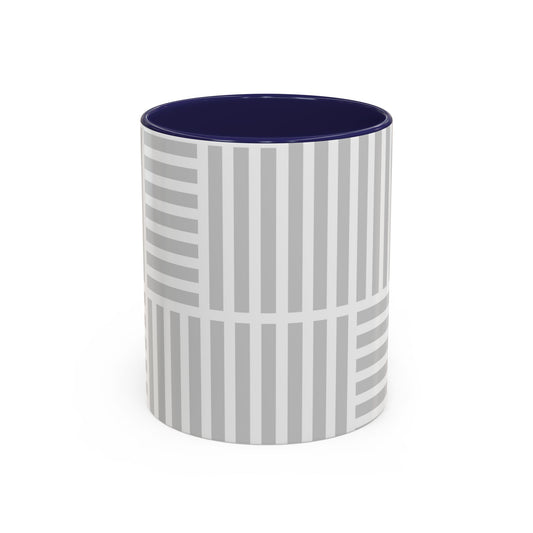 Light Grey Grid Mug (Multi-Size)