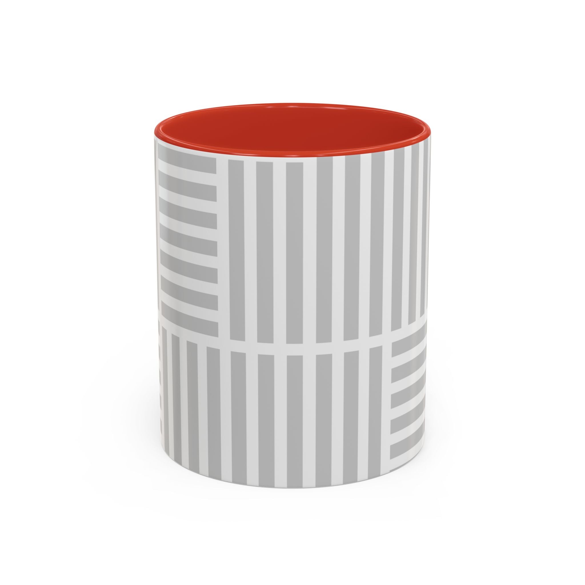 Light Grey Grid Mug (Multi-Size & Color)