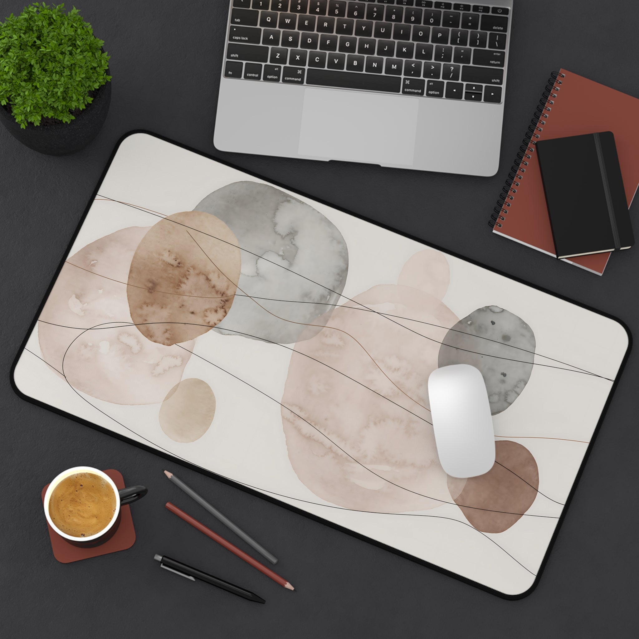 Neutral Oat Office Surface Protector
