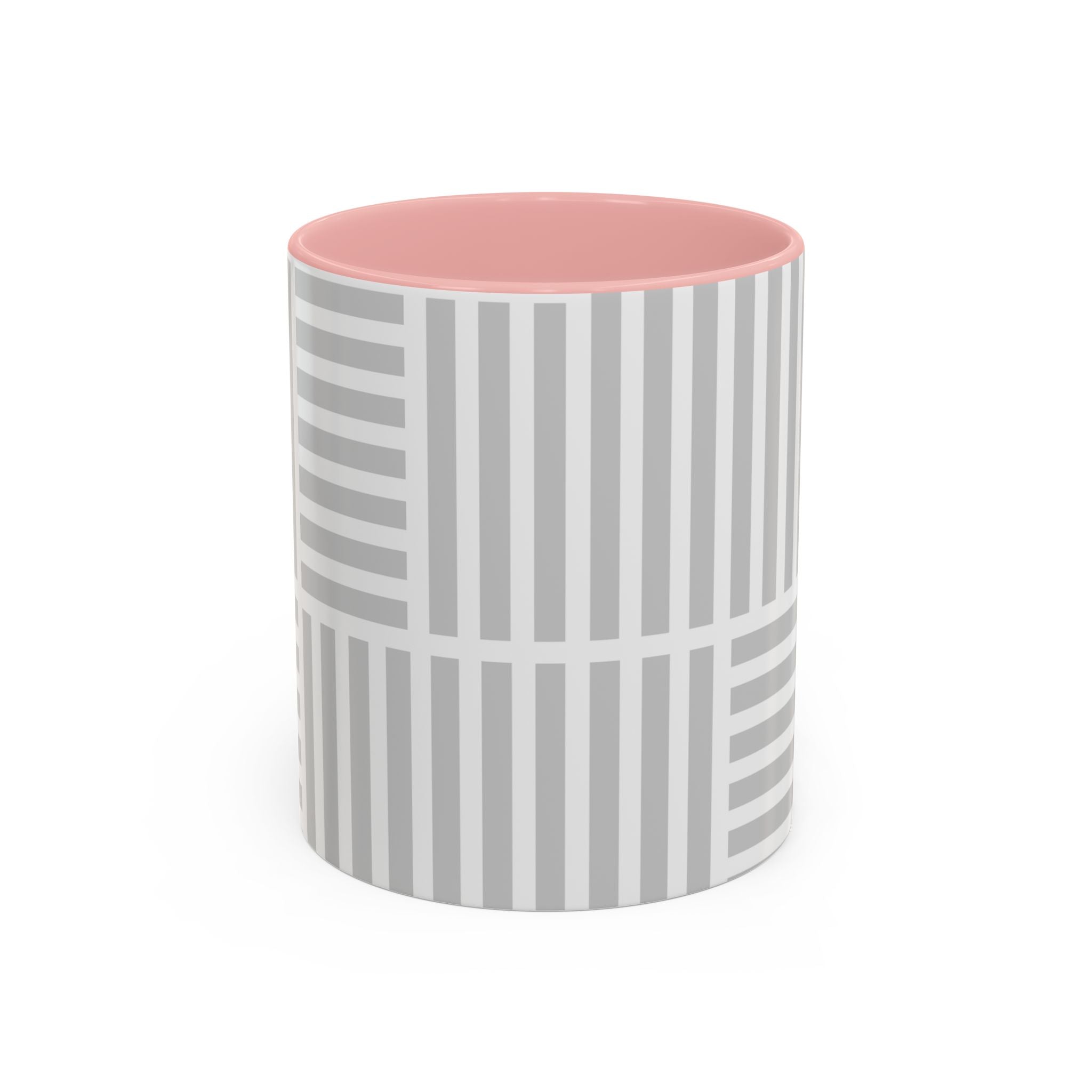 Light Grey Grid Mug (Multi-Size & Color)
