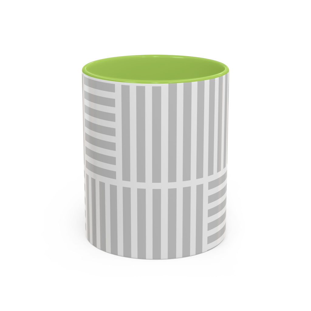 Light Grey Grid Mug (Multi-Size & Color)