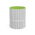 Light Grey Grid Mug (Multi-Size & Color)