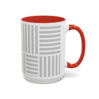 Light Grey Grid Mug (Multi-Size & Color)