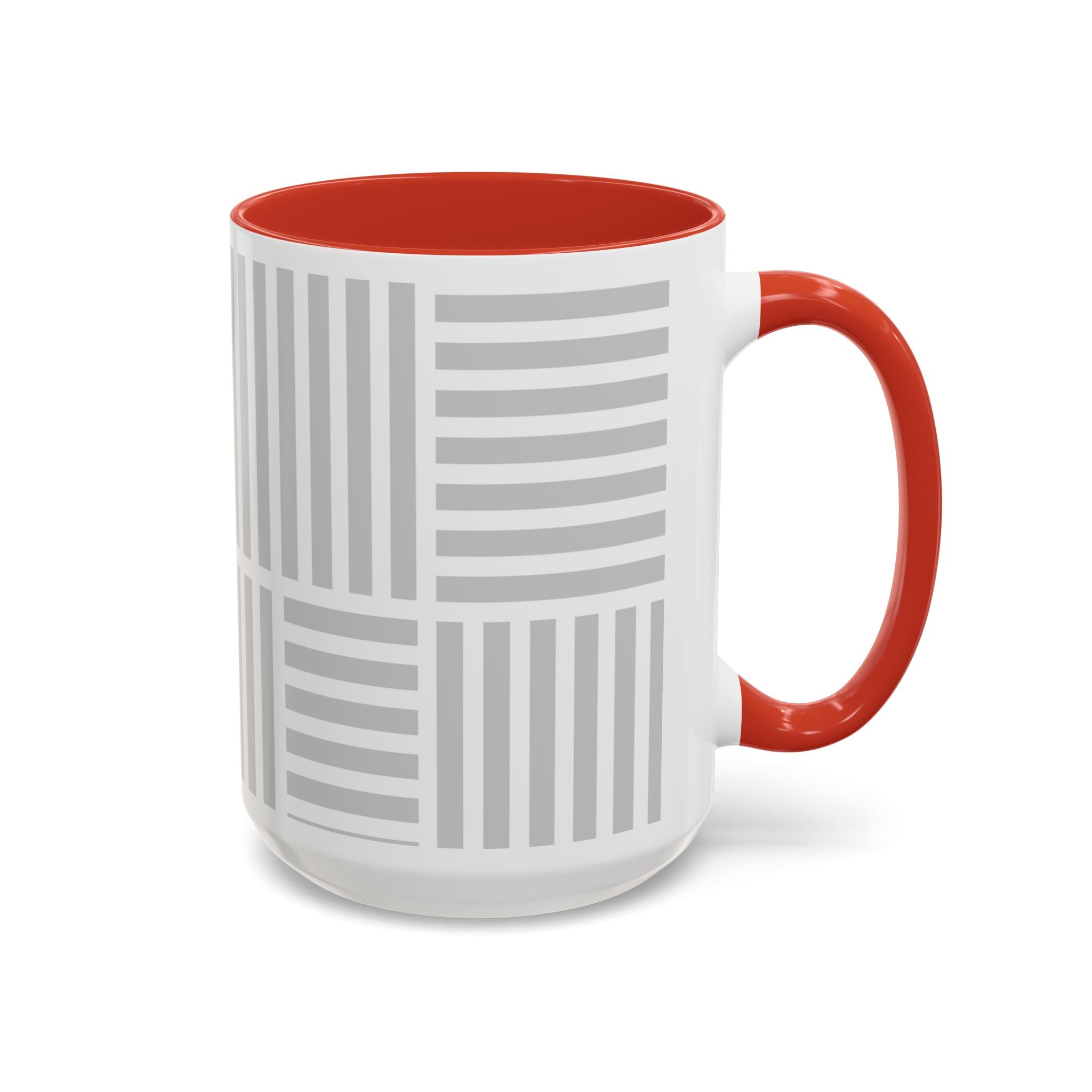 Light Grey Grid Mug (Multi-Size & Color)