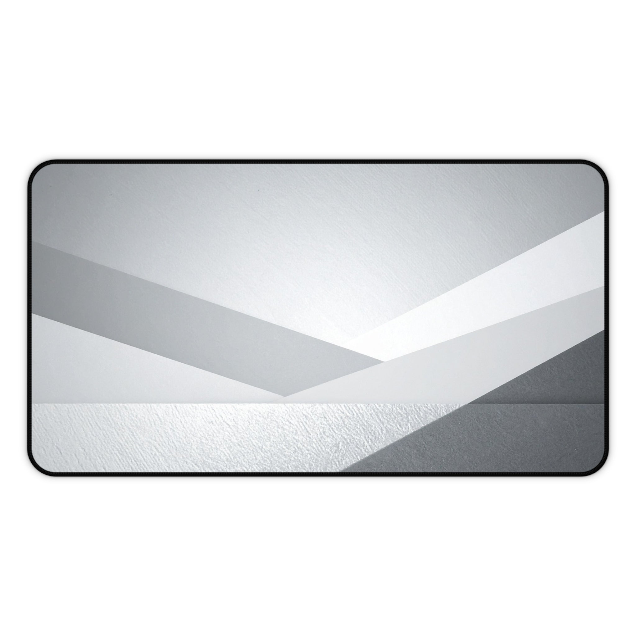 Geometric Grey Office Desk Pad