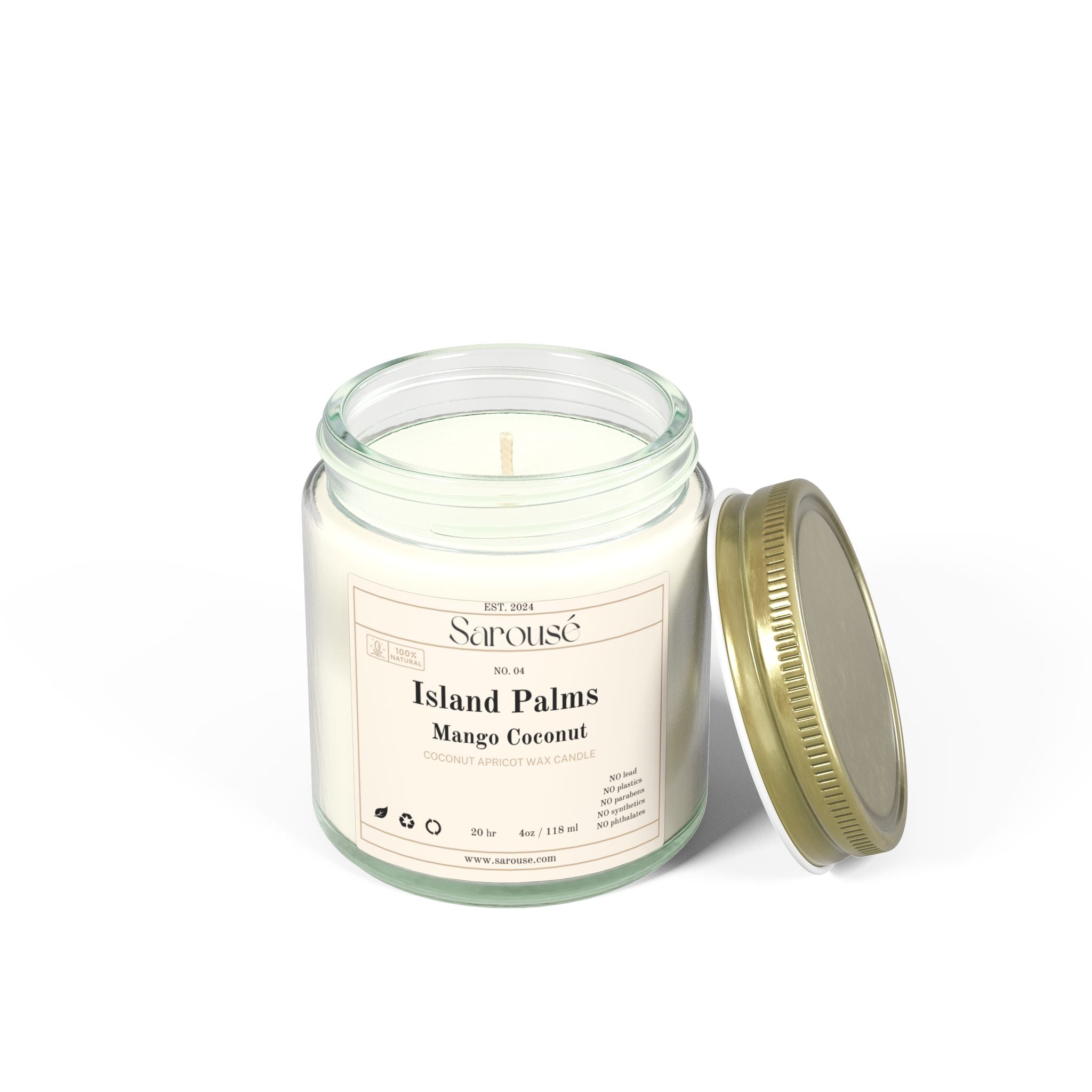 Island Palms — Coconut Apricot Wax (Multi-Size)