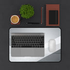 Geometric Grey Office Desk Pad
