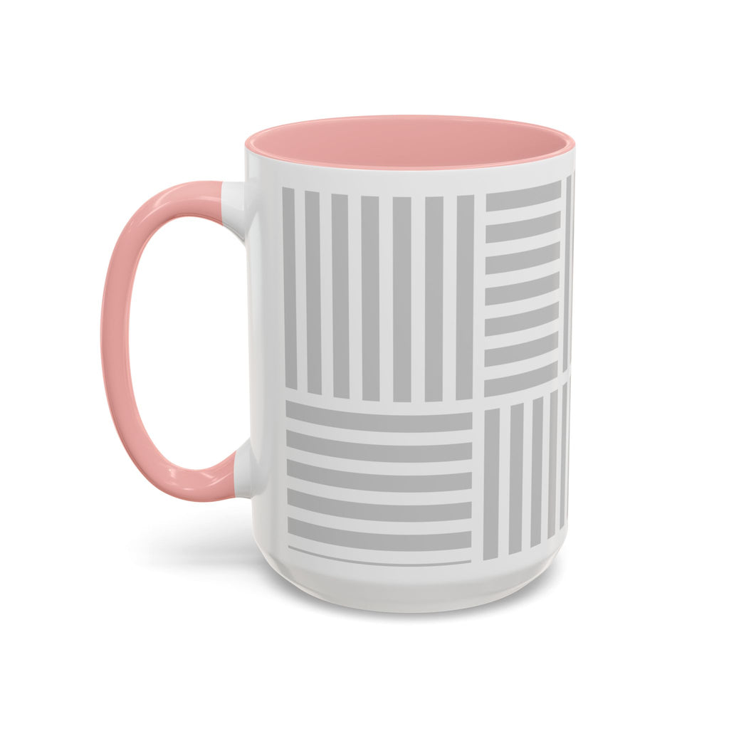 Light Grey Grid Mug (Multi-Size & Color)