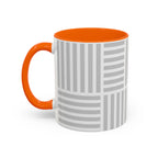 Light Grey Grid Mug (Multi-Size & Color)