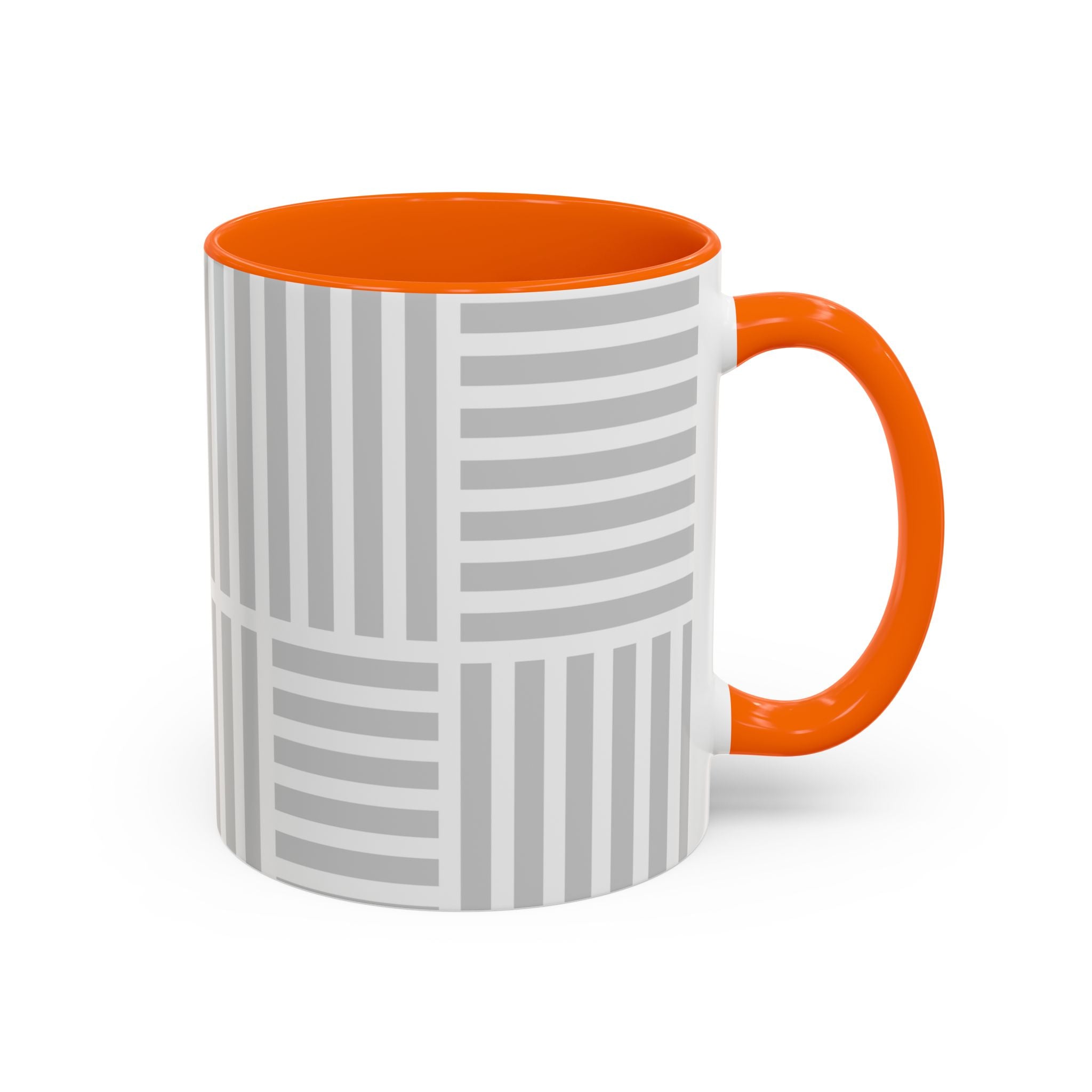 Light Grey Grid Mug (Multi-Size & Color)