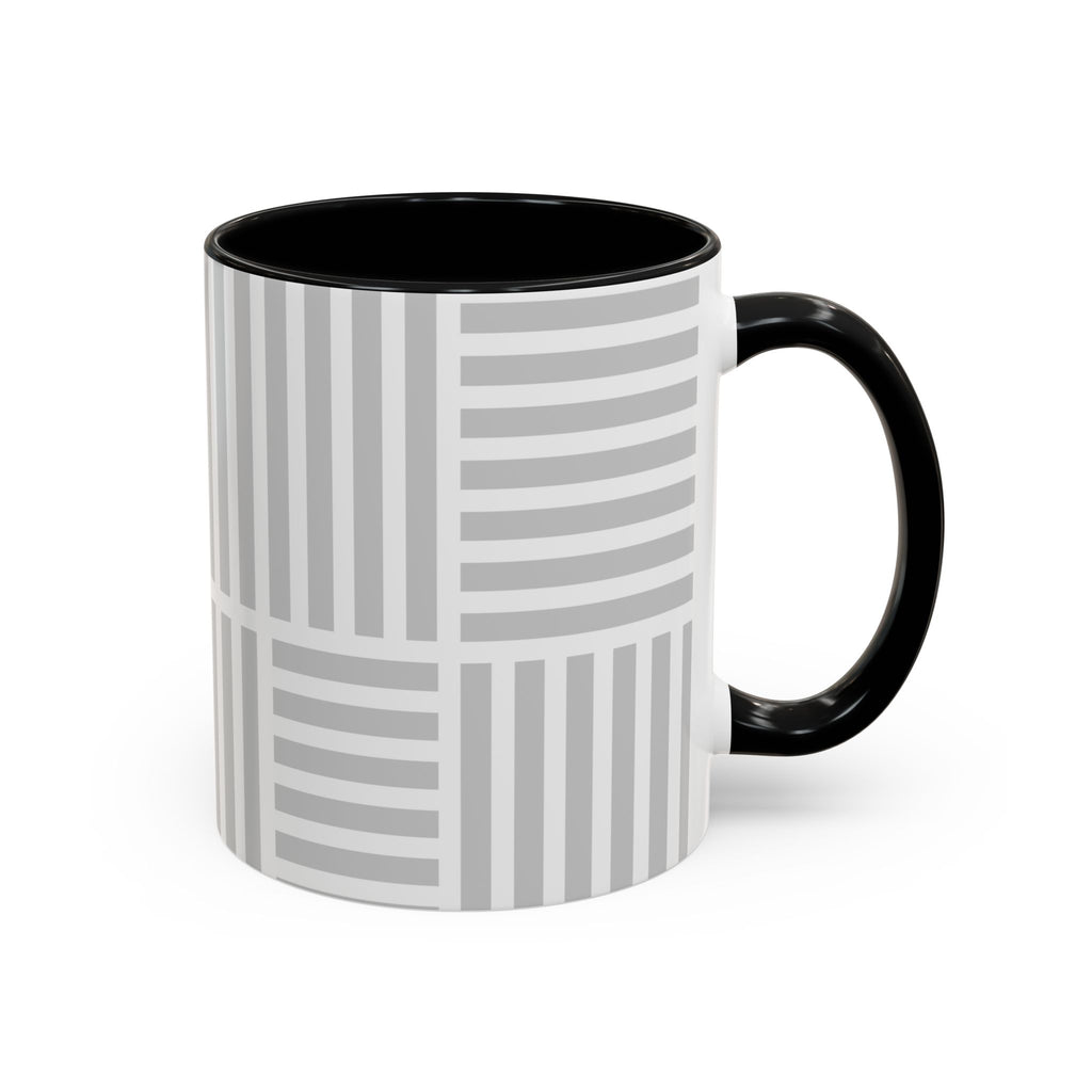 Light Grey Grid Mug (Multi-Size & Color)