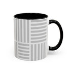Light Grey Grid Mug (Multi-Size & Color)