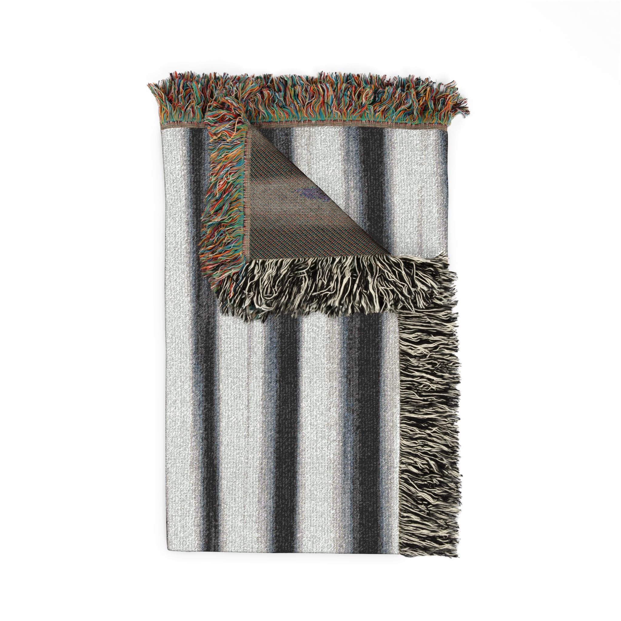 Grey Scale Woven Blanket — For Home & Relaxation