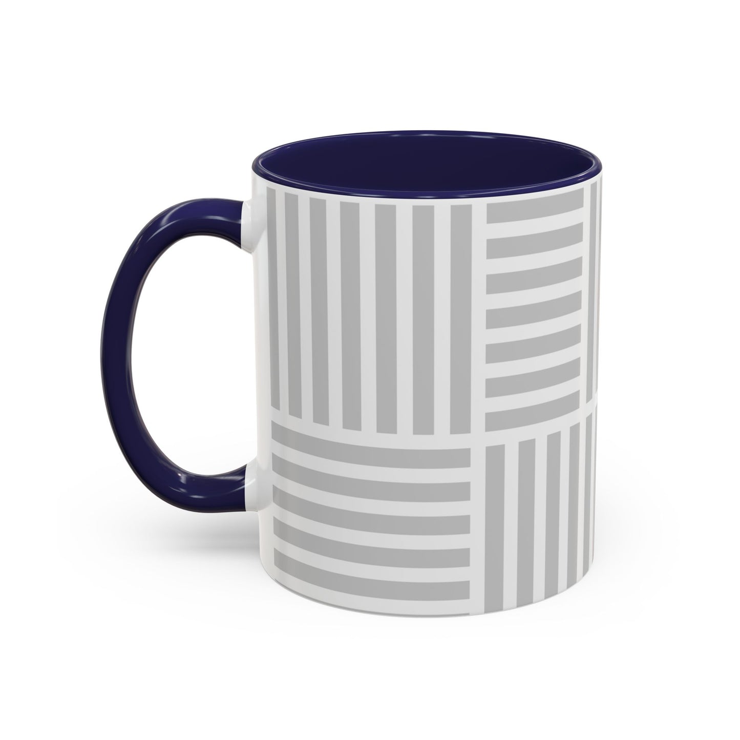 Light Grey Grid Mug (Multi-Size)