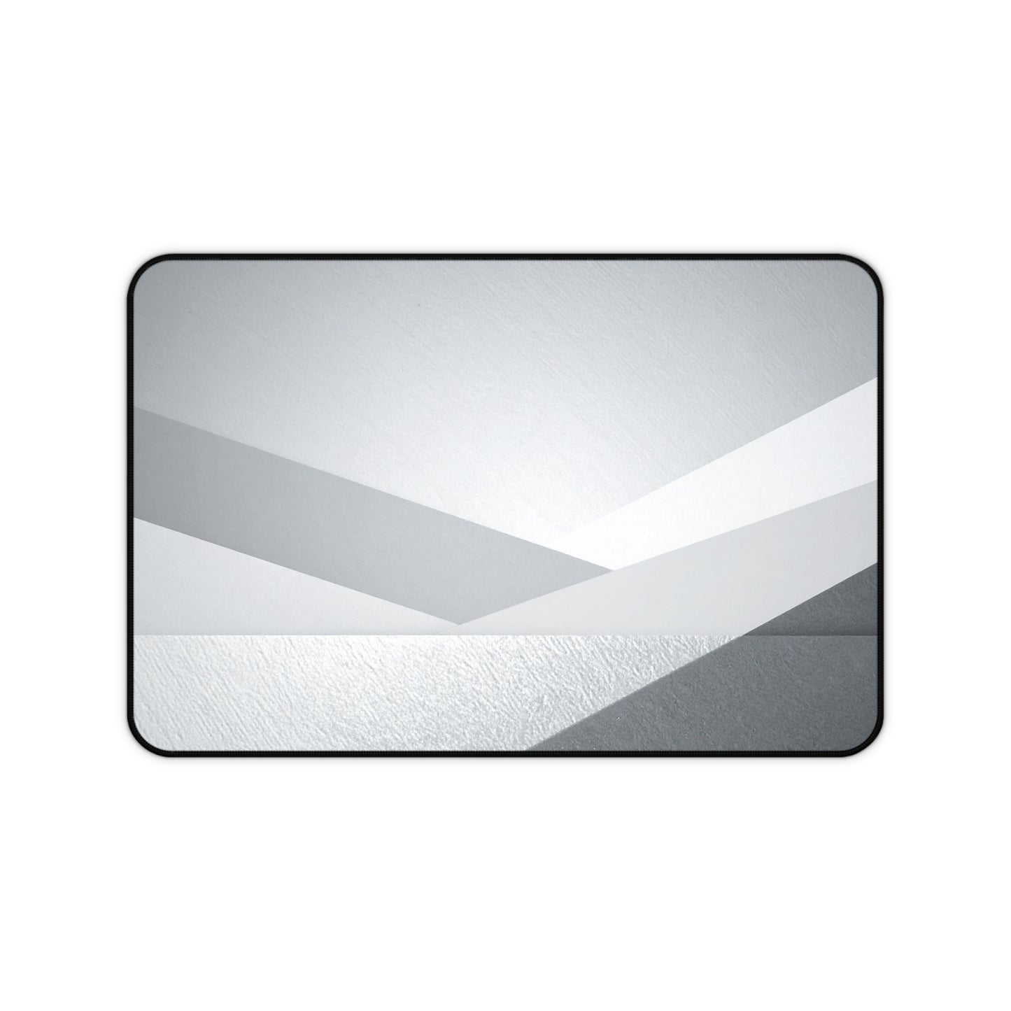 Geometric Grey Office Desk Pad