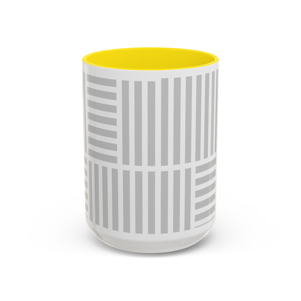 Light Grey Grid Mug (Multi-Size & Color)