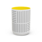 Light Grey Grid Mug (Multi-Size & Color)