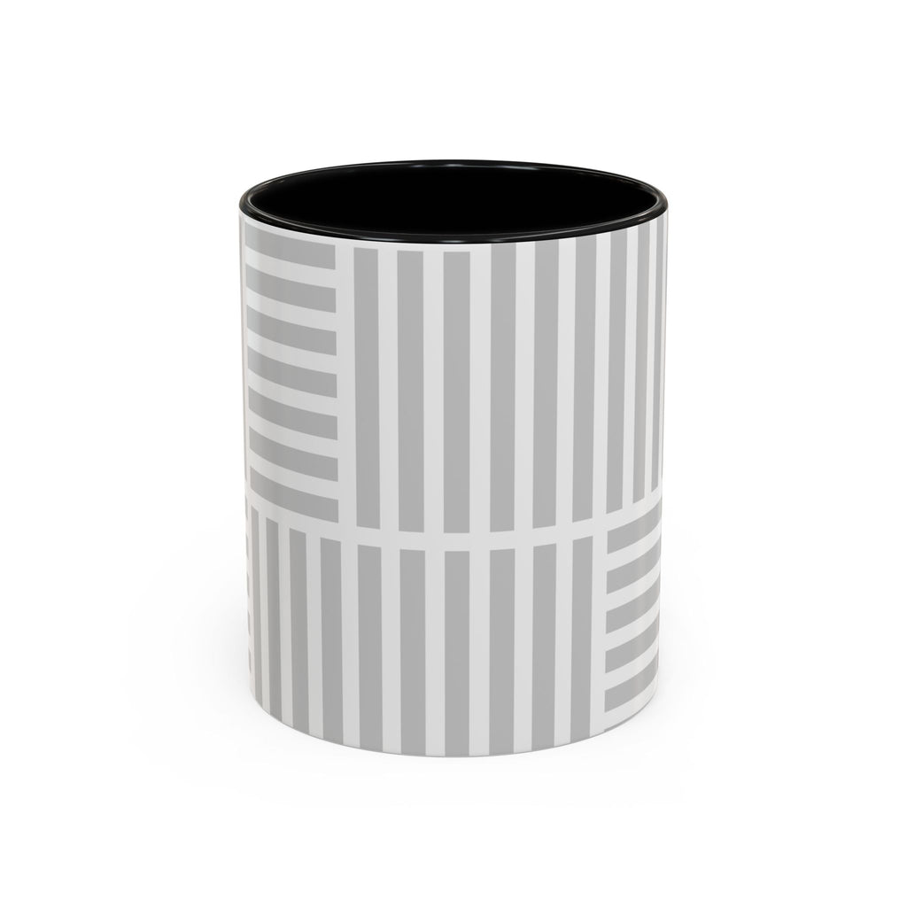Light Grey Grid Mug (Multi-Size & Color)