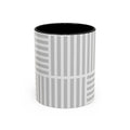 Light Grey Grid Mug (Multi-Size & Color)