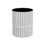 Light Grey Grid Mug (Multi-Size & Color)