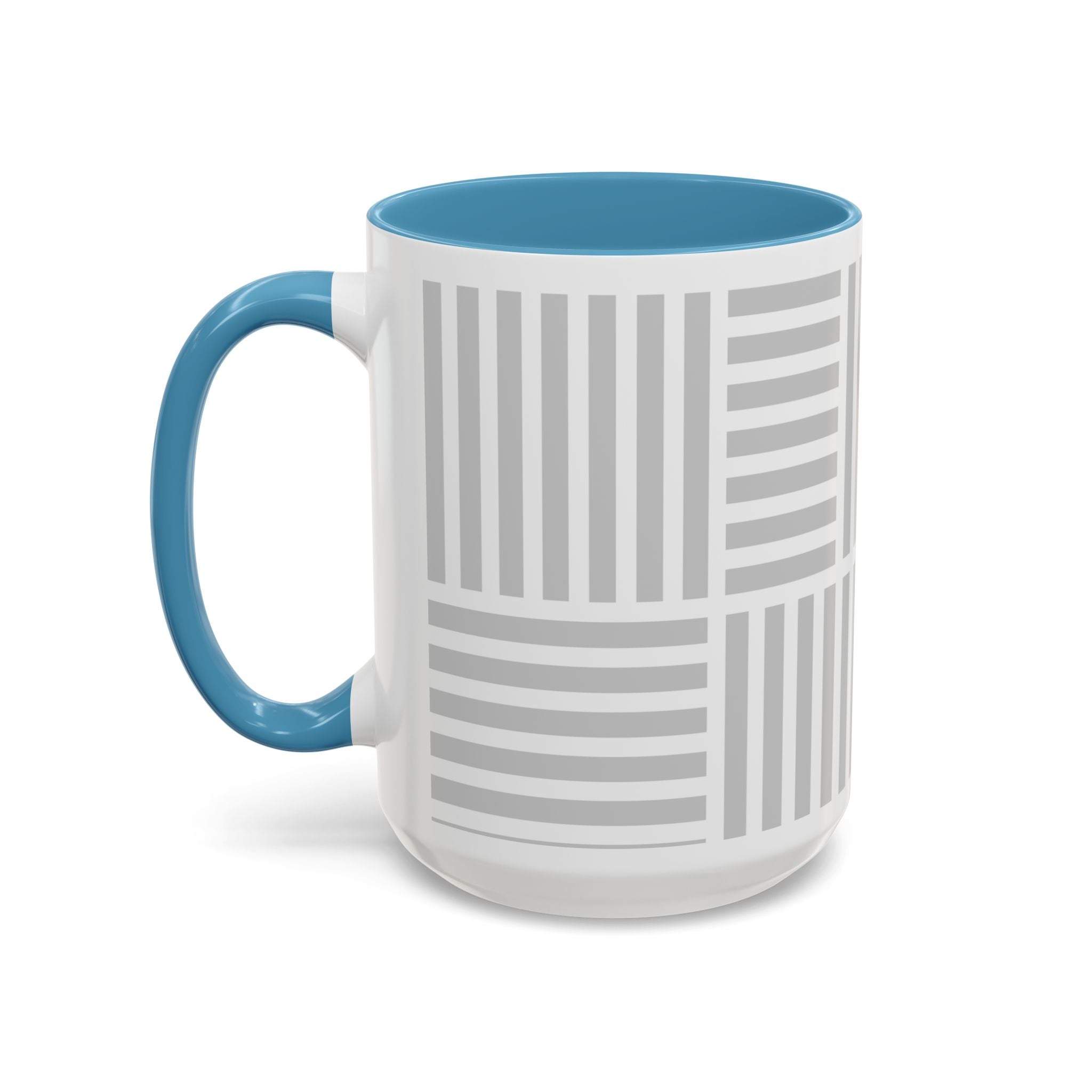 Light Grey Grid Mug (Multi-Size & Color)