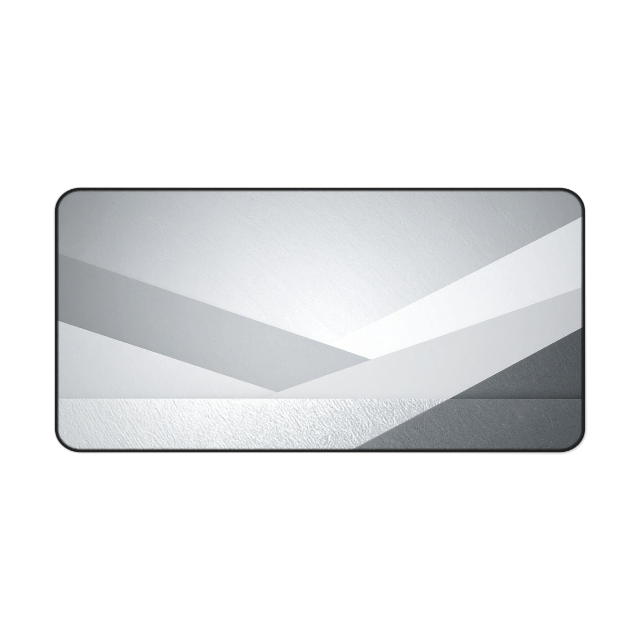 Geometric Grey Office Desk Pad