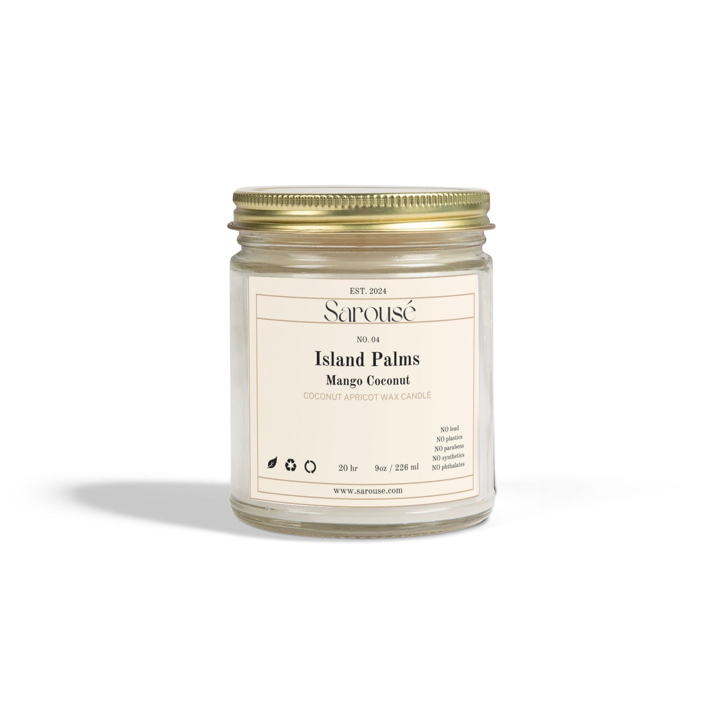 Island Palms — Coconut Apricot Wax (Multi-Size)