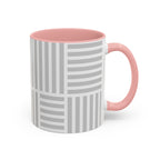 Light Grey Grid Mug (Multi-Size & Color)