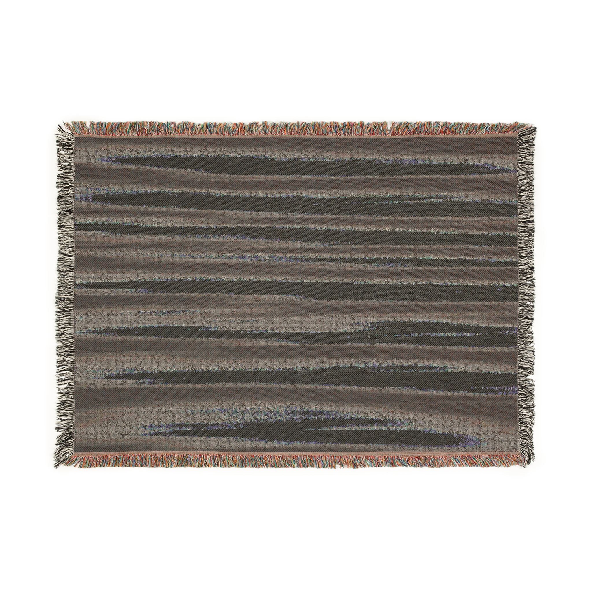Grey Scale Woven Blanket — For Home & Relaxation