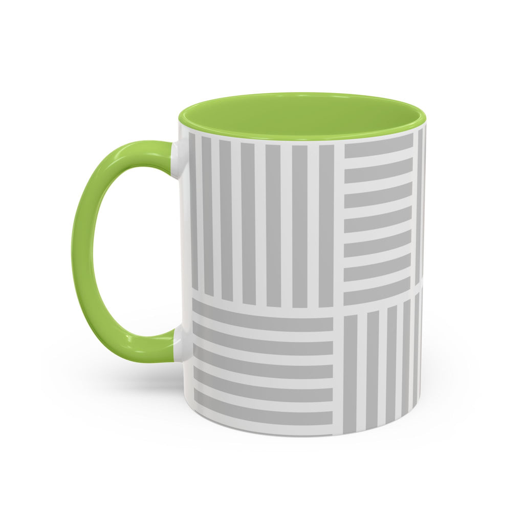 Light Grey Grid Mug (Multi-Size & Color)