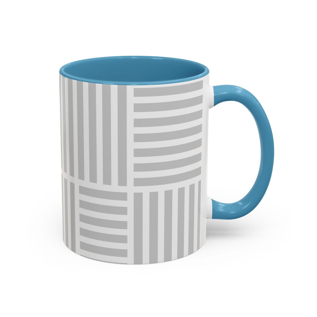 Light Grey Grid Mug (Multi-Size & Color)
