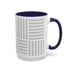 Light Grey Grid Mug (Multi-Size & Color)