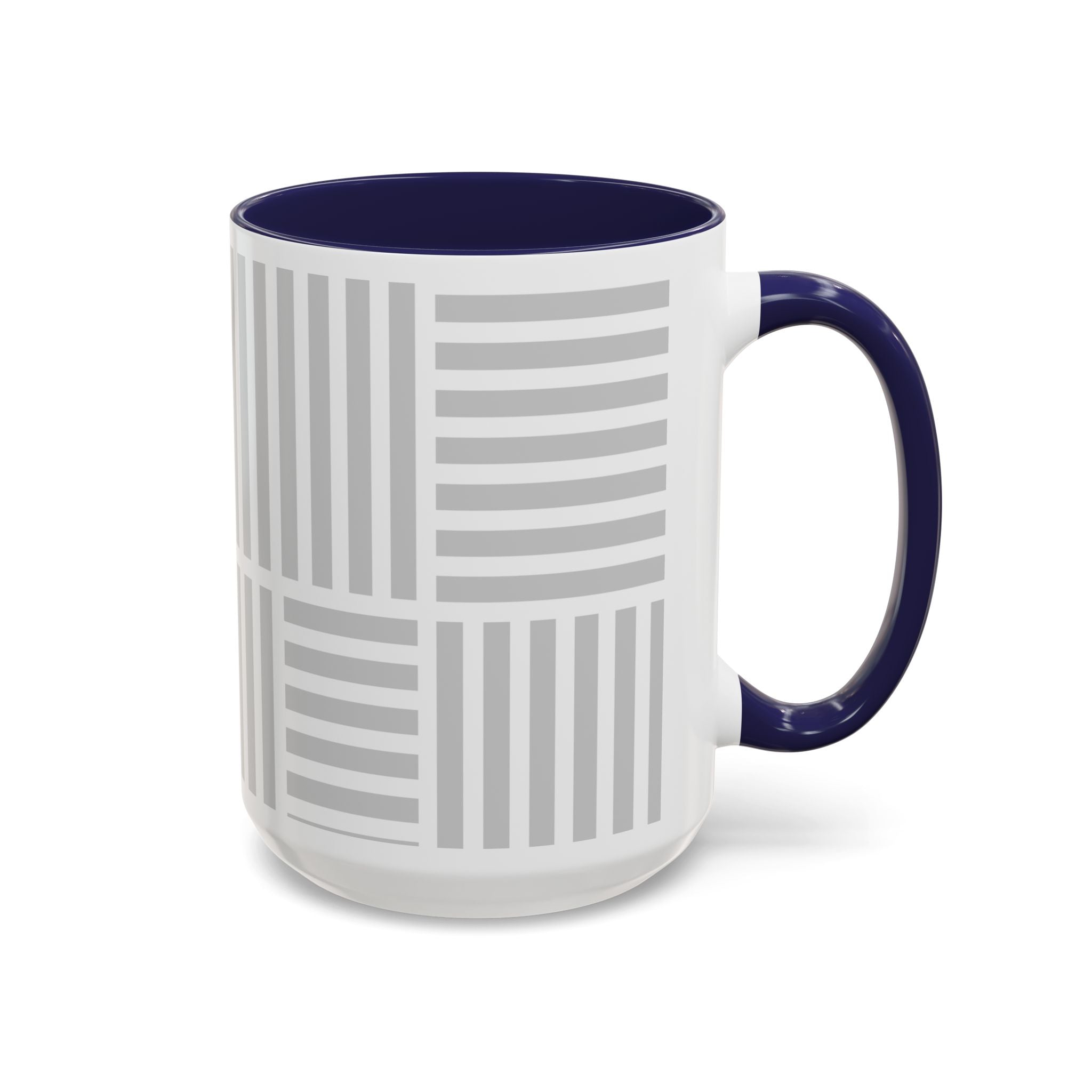 Light Grey Grid Mug (Multi-Size & Color)