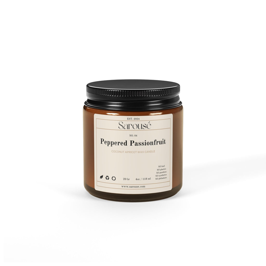 Peppered Passionfruit Soy Candle — Amber Jar (Multi-Size)