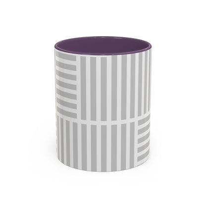 Light Grey Grid Mug (Multi-Size)