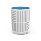 Light Grey Grid Mug (Multi-Size & Color)