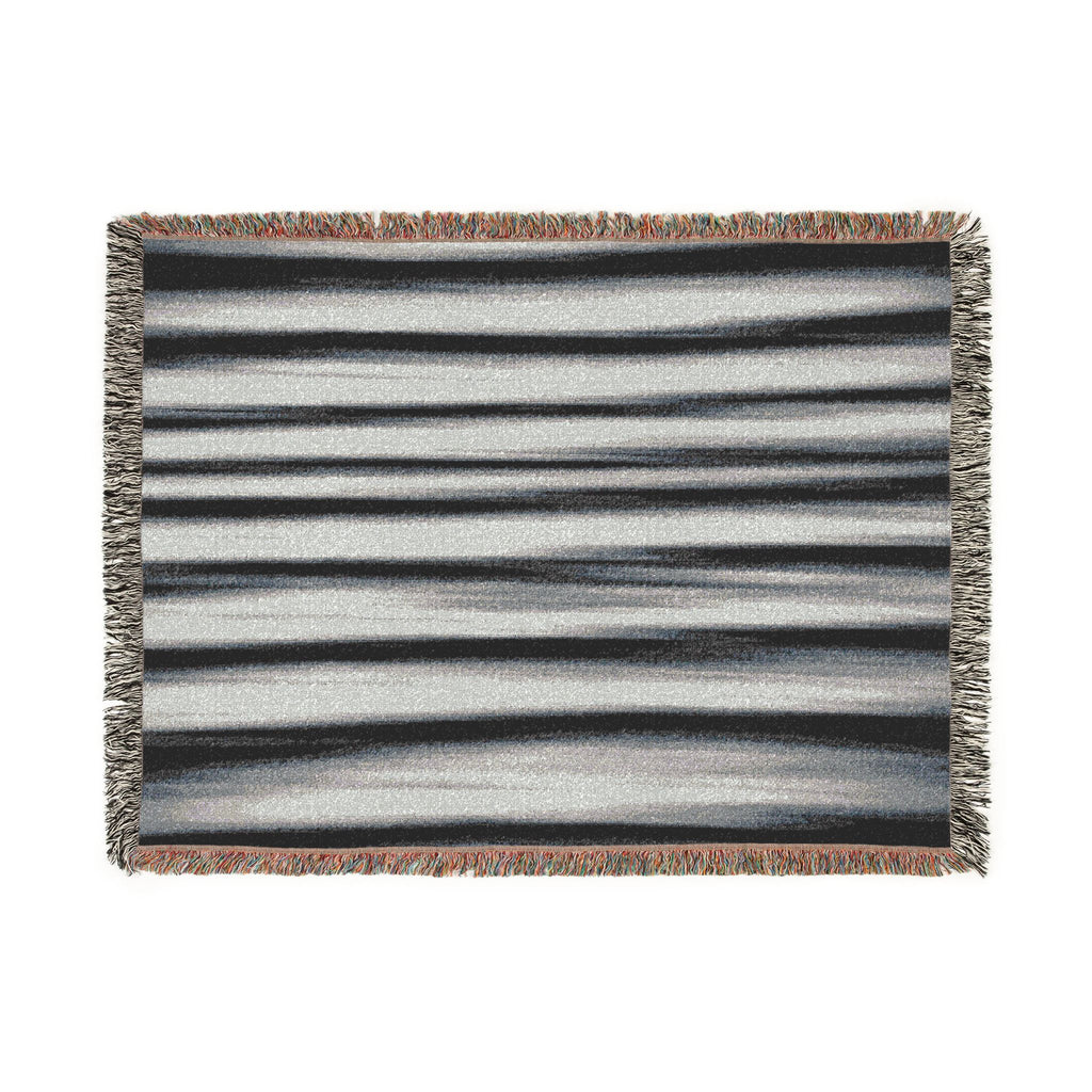 Grey Scale Woven Blanket — For Home & Relaxation