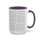 Light Grey Grid Mug (Multi-Size & Color)