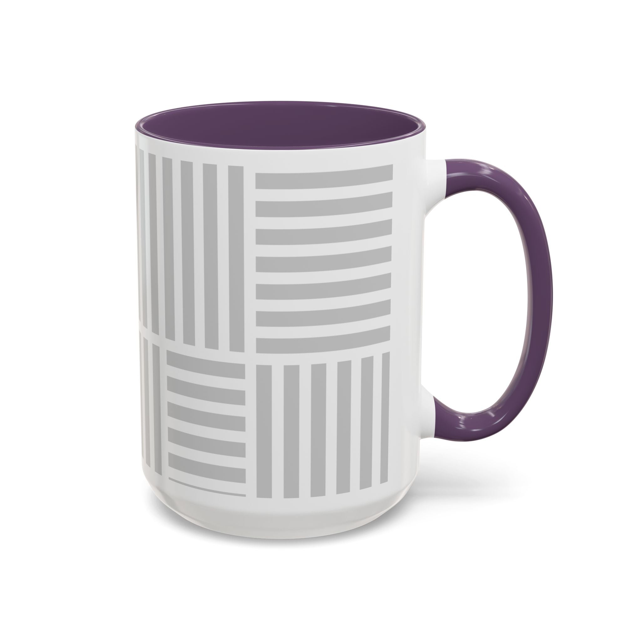 Light Grey Grid Mug (Multi-Size & Color)