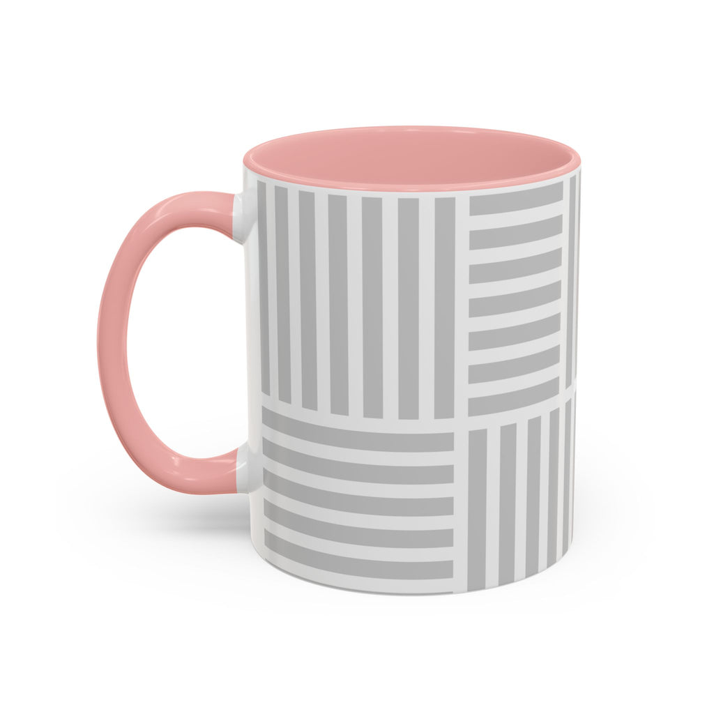 Light Grey Grid Mug (Multi-Size & Color)