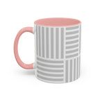 Light Grey Grid Mug (Multi-Size & Color)