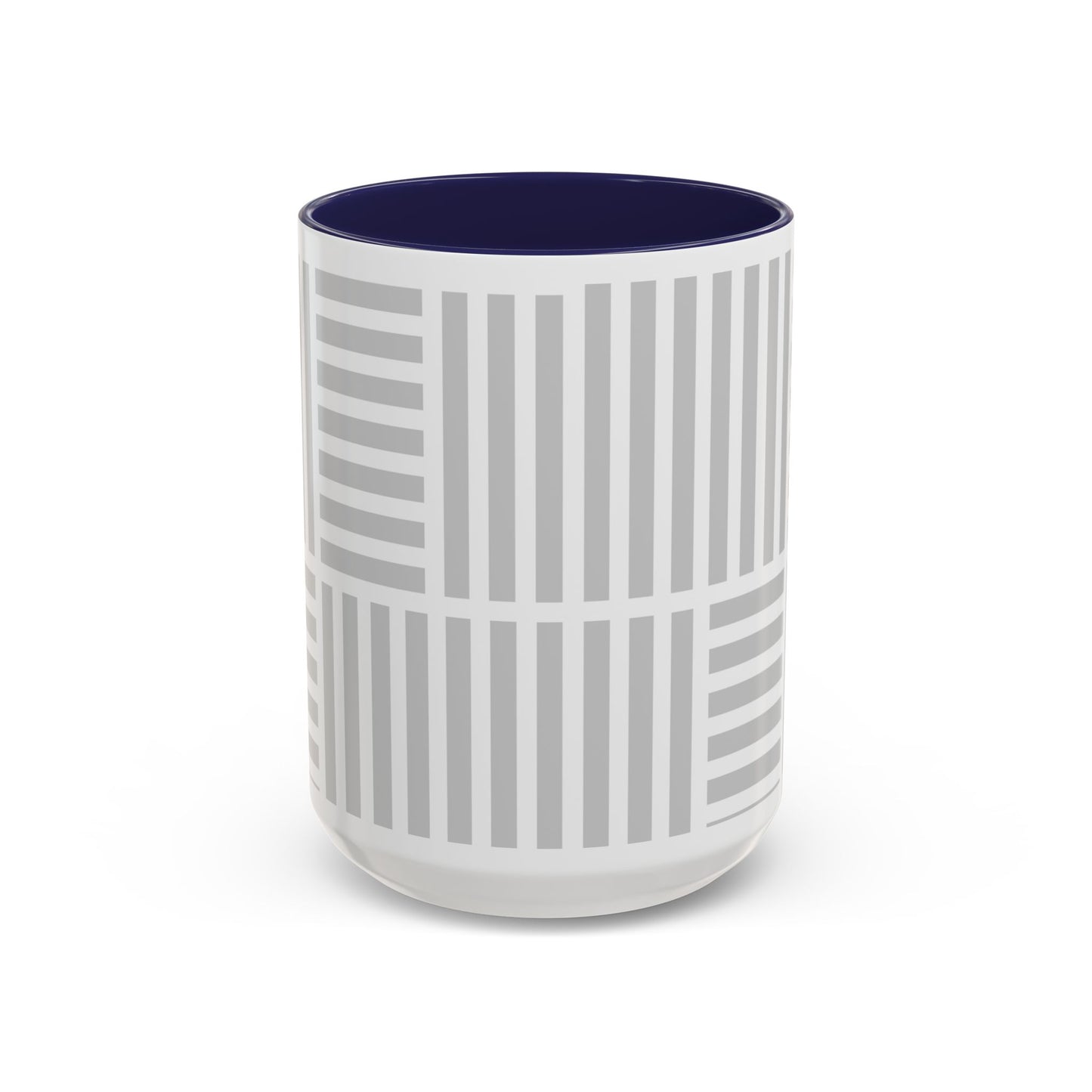 Light Grey Grid Mug (Multi-Size)