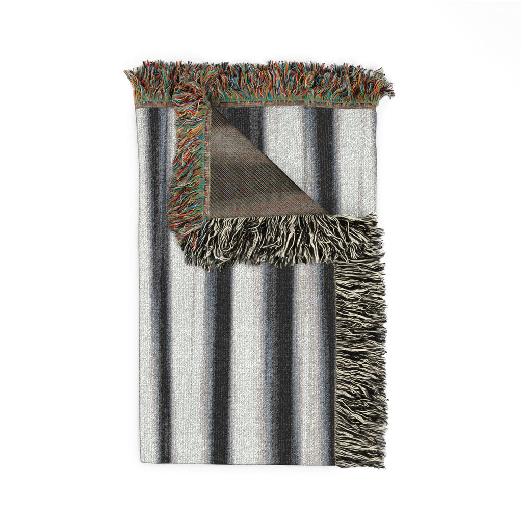 Grey Scale Woven Blanket — For Home & Relaxation