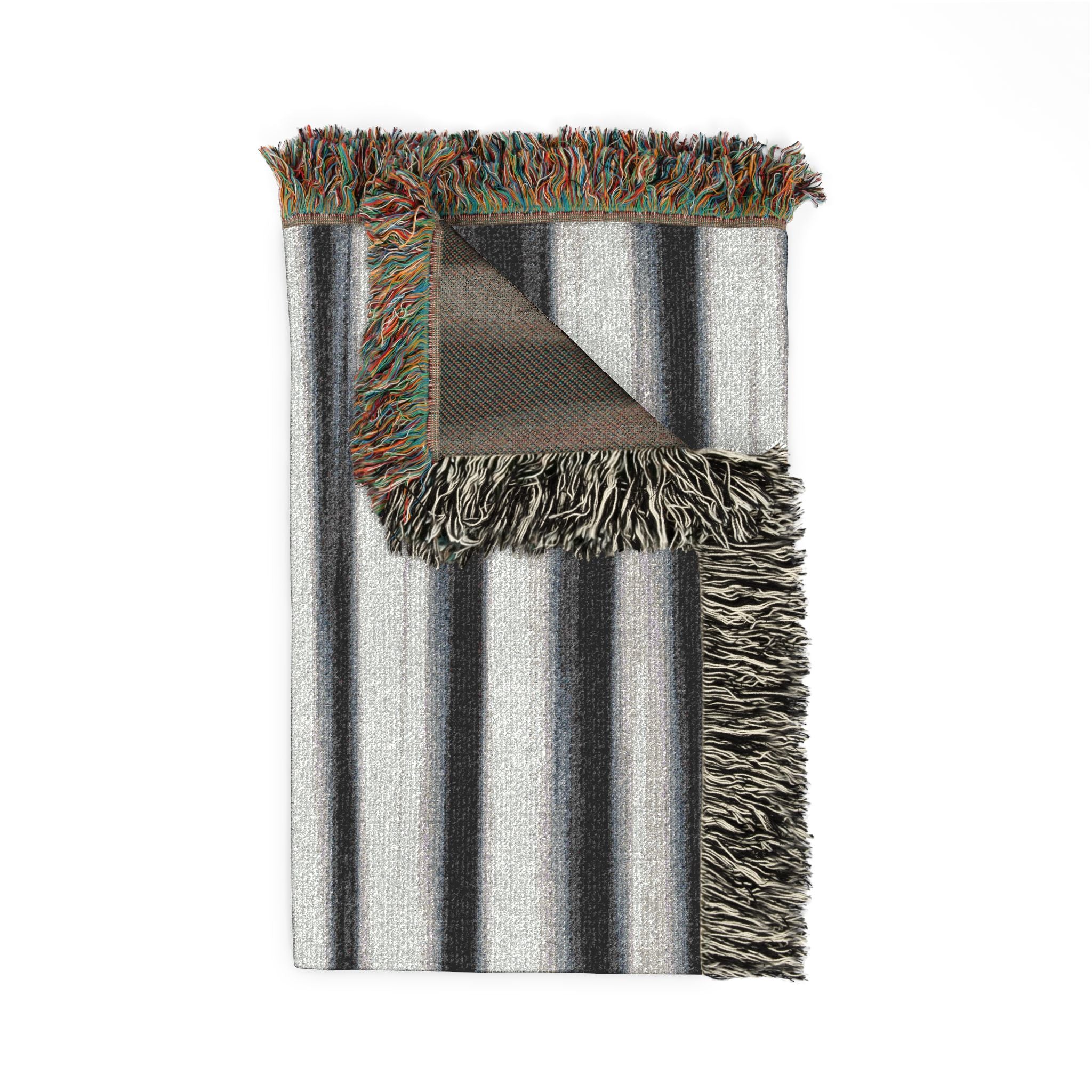 Grey Scale Woven Blanket — For Home & Relaxation