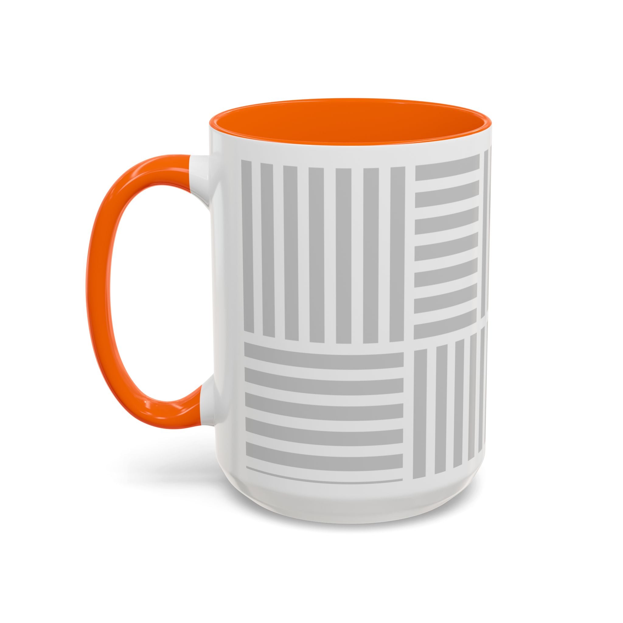 Light Grey Grid Mug (Multi-Size & Color)