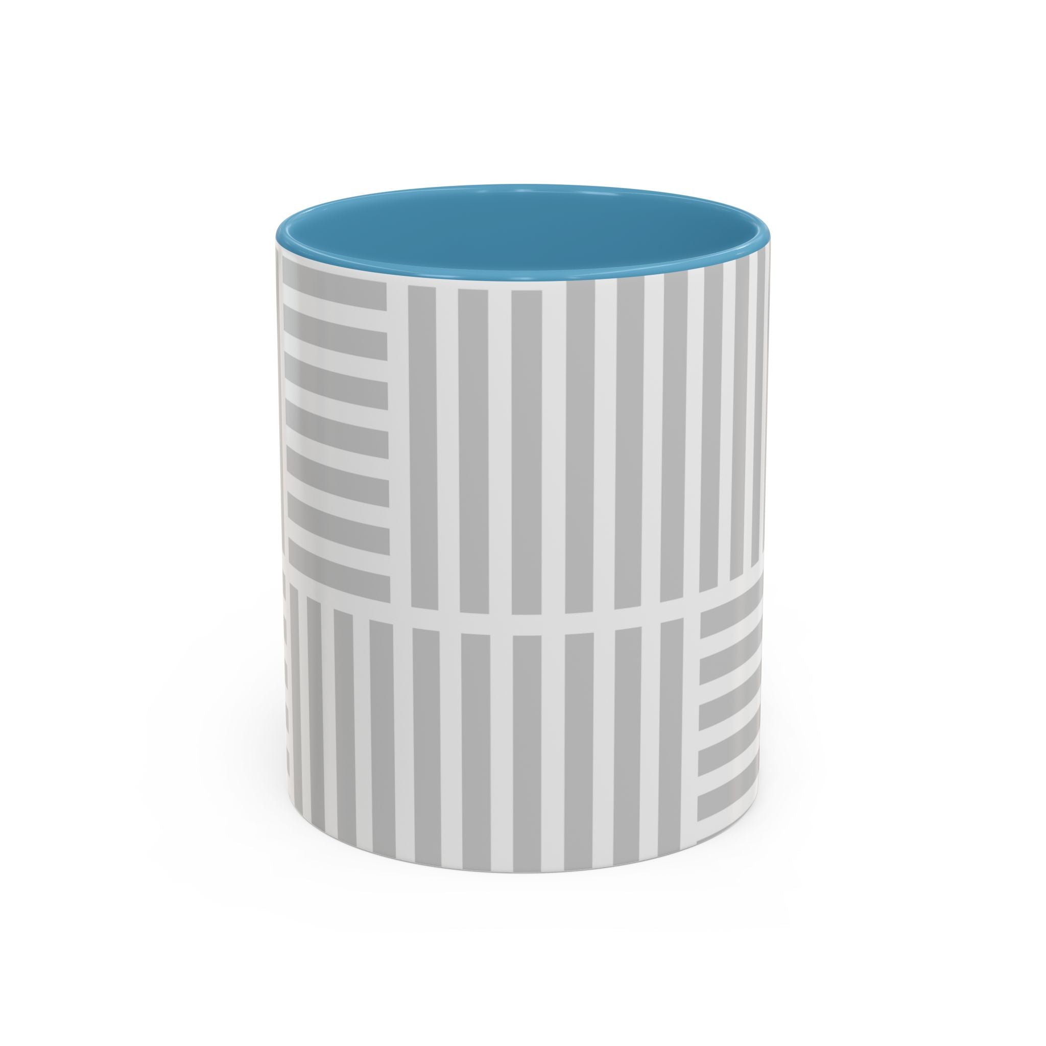Light Grey Grid Mug (Multi-Size & Color)