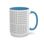 Light Grey Grid Mug (Multi-Size & Color)