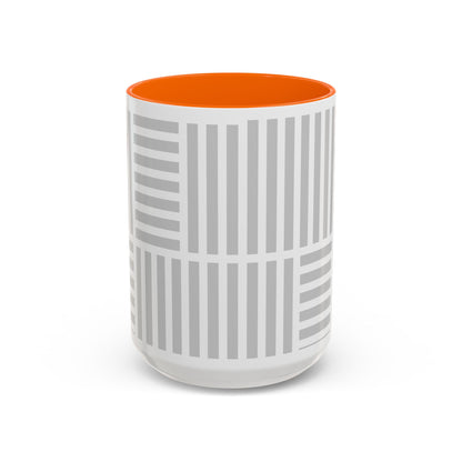 Light Grey Grid Mug (Multi-Size)
