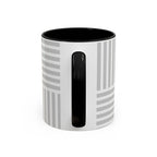 Light Grey Grid Mug (Multi-Size & Color)